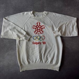 Vintage 1988 Calgary Olympics Sweatshirt L Size